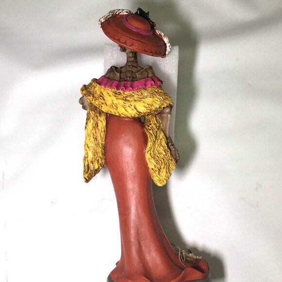 🛑 LADY Skeleton➕🆒 FIGURINE Carnival Party Halloween Day Dead Decor 💸BUY NOW‼️ - Picture 11 of 16